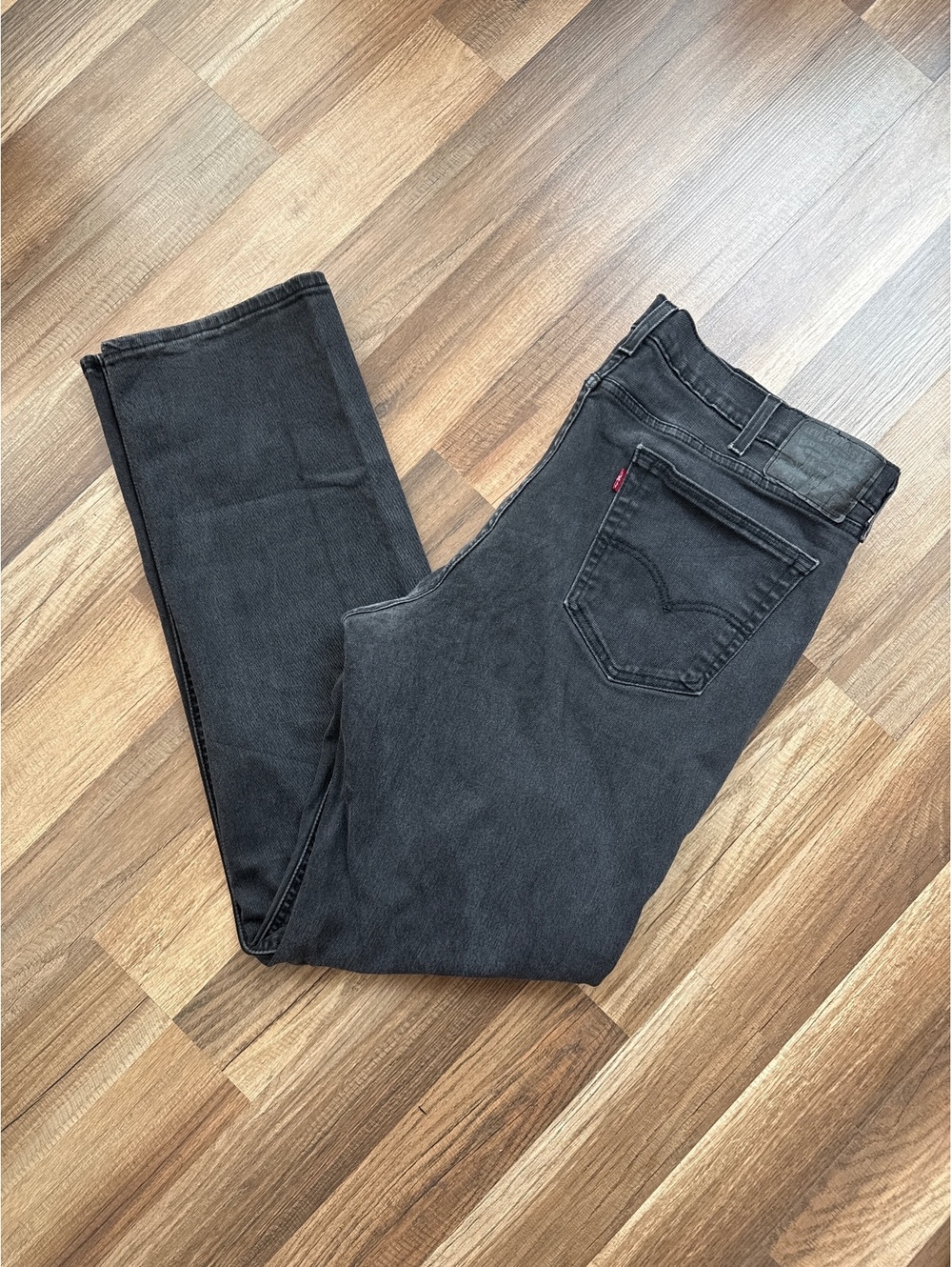 Levi's 541 Athletic Fit Jeans Men's 40x34 Black Stretch Tapered Denim Pants